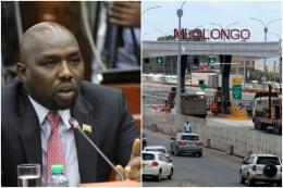 Photocollage of CS Kipchumba Murkomen and the Nairobi Expressway.